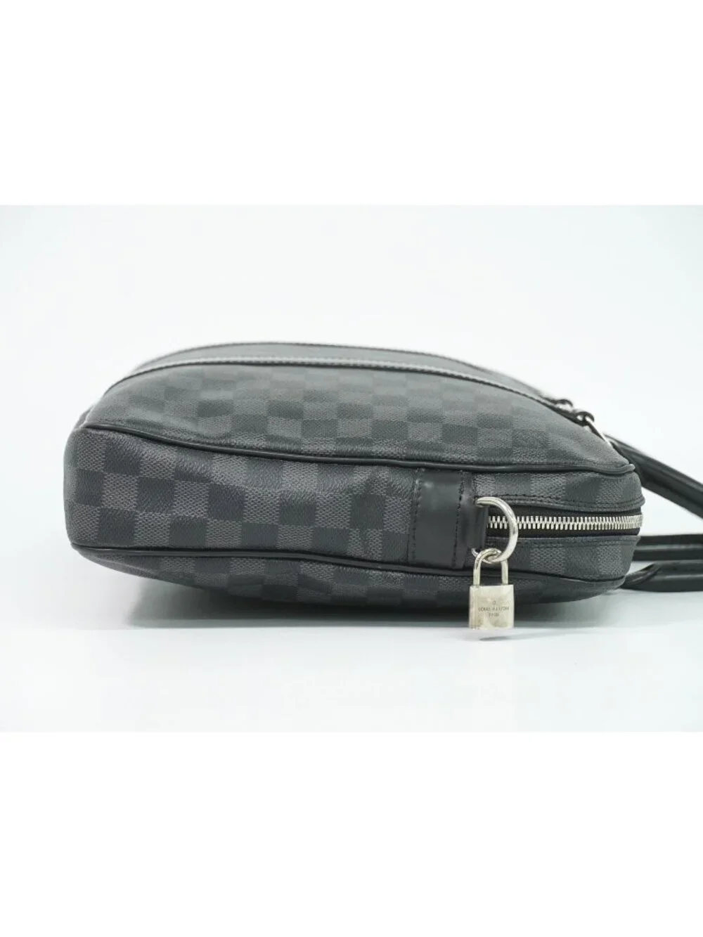 Louis Vuitton LV Porte Document Voyage PM Damier Graphite Business Bag Black